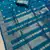 teal banarasi soft silk zari woven saree
