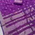 violet banarasi soft silk zari woven saree