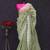 Light Green Color embroidery and multi Thread work Silk Saree