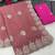 Light Pink Color embroidery and multi Thread work Silk Saree