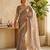Grey sofl silk butti work partywear saree