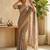 Grey sofl silk butti work partywear saree