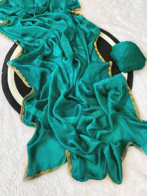 Firoji fendy chiffon serosky work party wear  saree 2