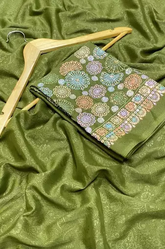 Mehendi shimmer silk designer functional wear saree