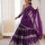 purple a line georgette lehenga choli for wedding