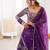 purple a line georgette lehenga choli for wedding
