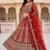 Red Color Sequins and Codding Embroidery Work Net Lehenga Choli Set