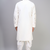 off white silk embroidered kurta patiala set for men