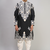 black embroidered men’s silk kurta patiala set