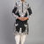 black embroidered men’s silk kurta patiala set