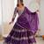 Purple Faux Georgette Lehenga Choli Set with Thread & Sequin Embroidery