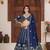 Blue Color  Sequins and Zari Embroidery Work  Silk Lehenga Choli Set