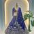 Blue Color  Sequins and Zari Embroidery Work  Silk Lehenga Choli Set
