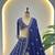 Blue Color  Sequins and Zari Embroidery Work  Silk Lehenga Choli Set