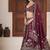 Wine  Color  Sequins and Zari Embroidery Work  Silk Lehenga Choli Set