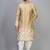 fawn embroidered men’s silk kurta patiala set