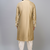 fawn embroidered men’s silk kurta patiala set