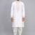 men’s off white embroidered silk kurta patiala set