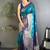 Peacock Blue Color Zari Woven Work Silk Sarees 