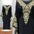 Designer Black Embroidered Kaftan Dress | Luxury Zari Work Party Wear Gown for Women | Dubai Style Ethnic Outfit