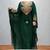 Emerald Green Georgette Embroidered Kaftan Dress
