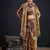 Mouse color fendi silk blend two tone with foil & hand work zircon work saree