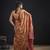 Fenta color fendi silk two tone with foil & hand work zircon work saree