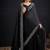 Black color fendi satin silk two tone handwork zircon border saree