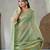 Soft linen cotton silk saree with gold zari weaving | elegant party & wedding wear saree