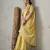 Soft linen cotton silk saree with gold zari weaving | elegant party & wedding wear saree