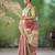 Soft linen cotton silk saree with gold zari weaving | elegant party & wedding wear saree
