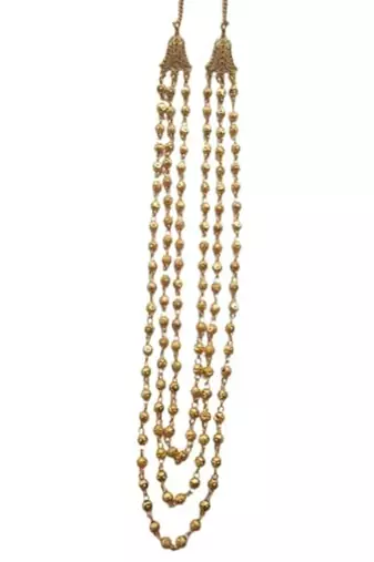 golden alloy choker set with padmavati design