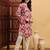Ethnic motifs printed flared sleeves summer sheers kurta