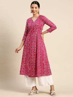 Bandhani printed kurta 1