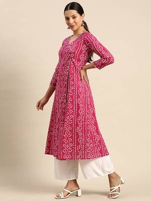 Bandhani printed kurta 3