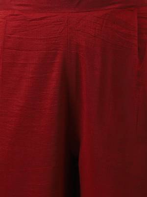 Striped regular thread work kurta with palazzos 3