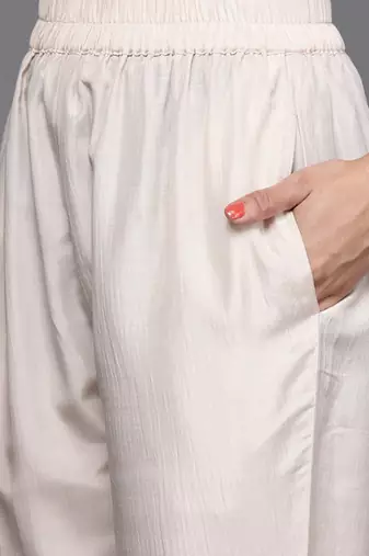 Ethnic motifs regular kurta with trousers & dupatta