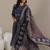 Floral printed notch-neck kurta with trousers and dupatta