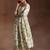 Floral printed pleated gotta patti pure cotton a-line kurta with palazzos
