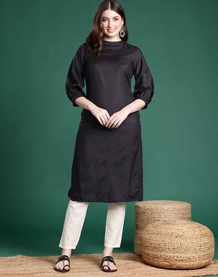Three-quarter sleeves kurta 1