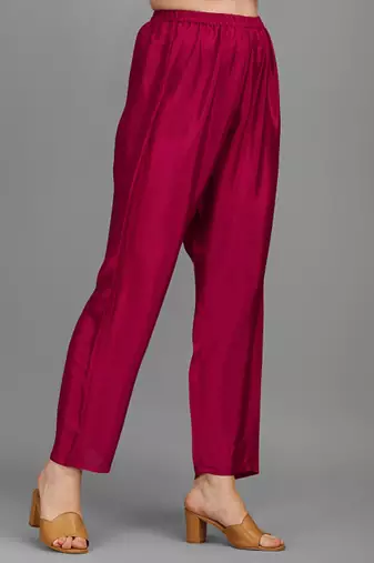 Ethnic motifs embellished straight sequinned kurta with trousers