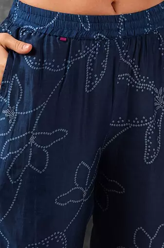 Floral printed regular kurta with trousers