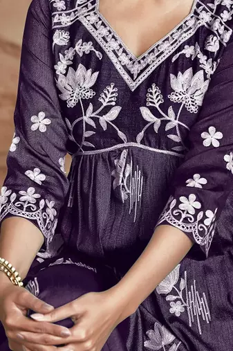 Chikankari embroidery kurta