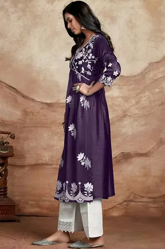 Chikankari embroidery kurta