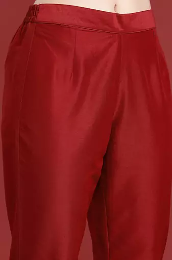 Ethnic motifs printed regular kurta with trousers & with dupatta