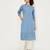 Mandarin collar a-line cotton kurta