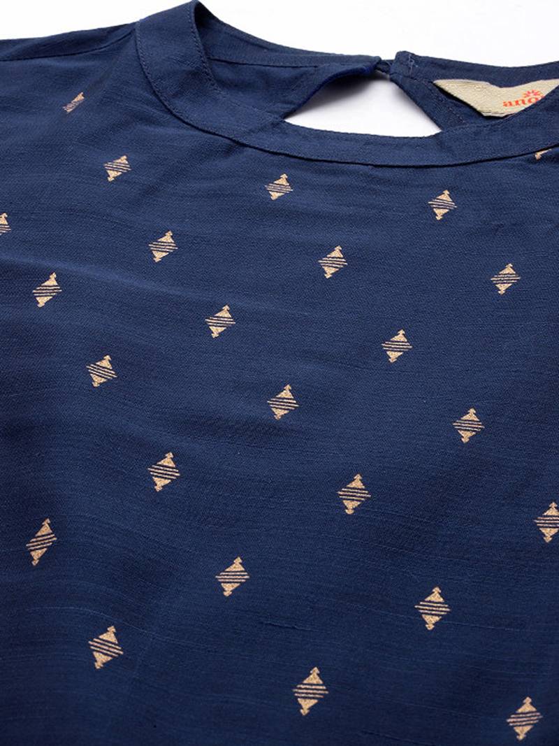 Printed regular kurta with trousers