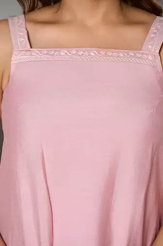 Embroidered regular kurta with trousers & with dupatta