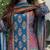 Floral printed round neck straight kurta with trousers & dupatta