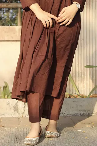 Tiered kurta with trousers